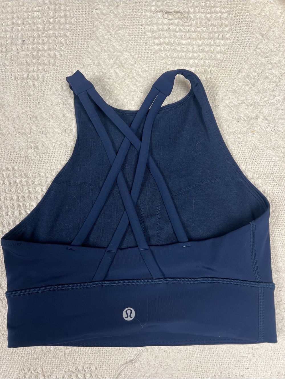 lululemon athletica Navy Cross-Back Sports Bra